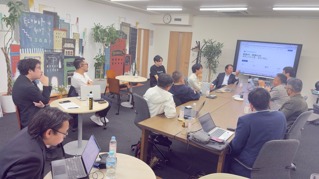 株式会社ニュウジア代表取締役の柏口之宏氏を迎え、生成AIの社会実装について学ぶJGCI勉強会の様子